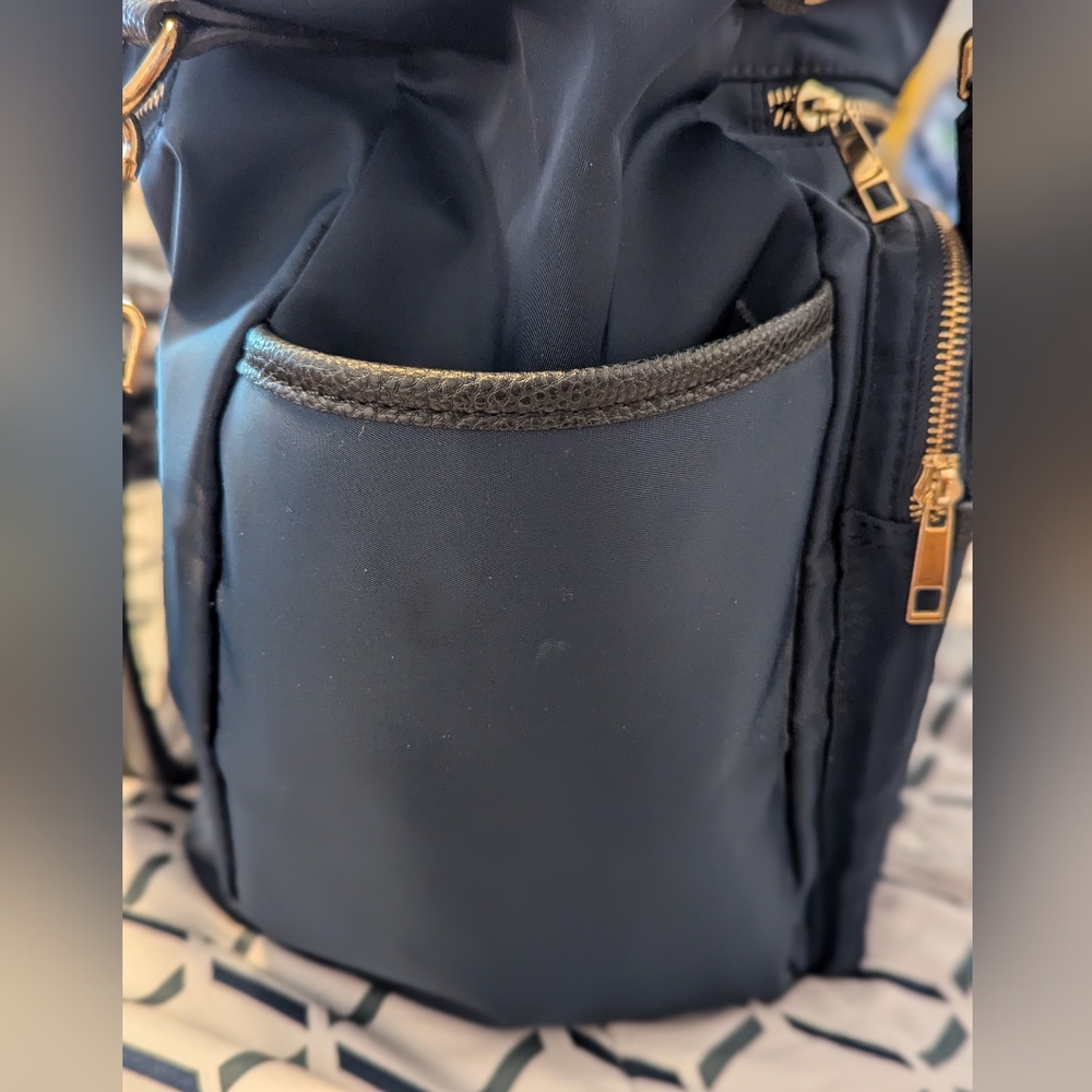 Large Navy Multi-Pocket Bag/Diaper Bag - Picture 2 of 6
